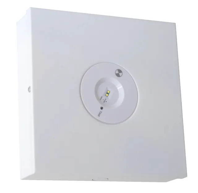 LED Surface Mounted Emergency Self Test Luminaire - D80 Classification