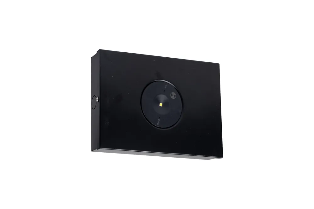 LED Surface Mounted Emergency Luminaire Black - D40 Classification