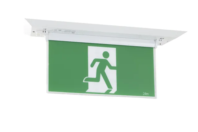 All-in-One Recessed Blade LED Self Test Exit